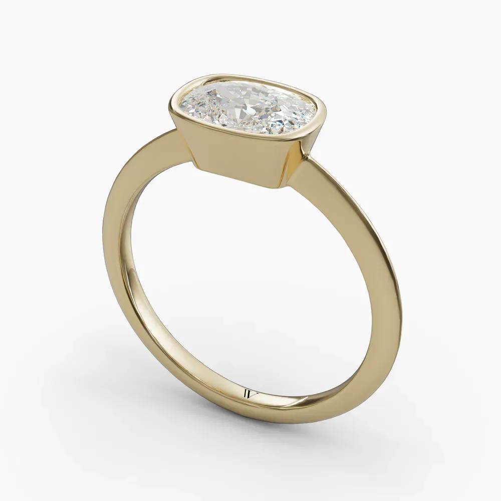 Galen Elongated Cushion 14KY Ring - Loading